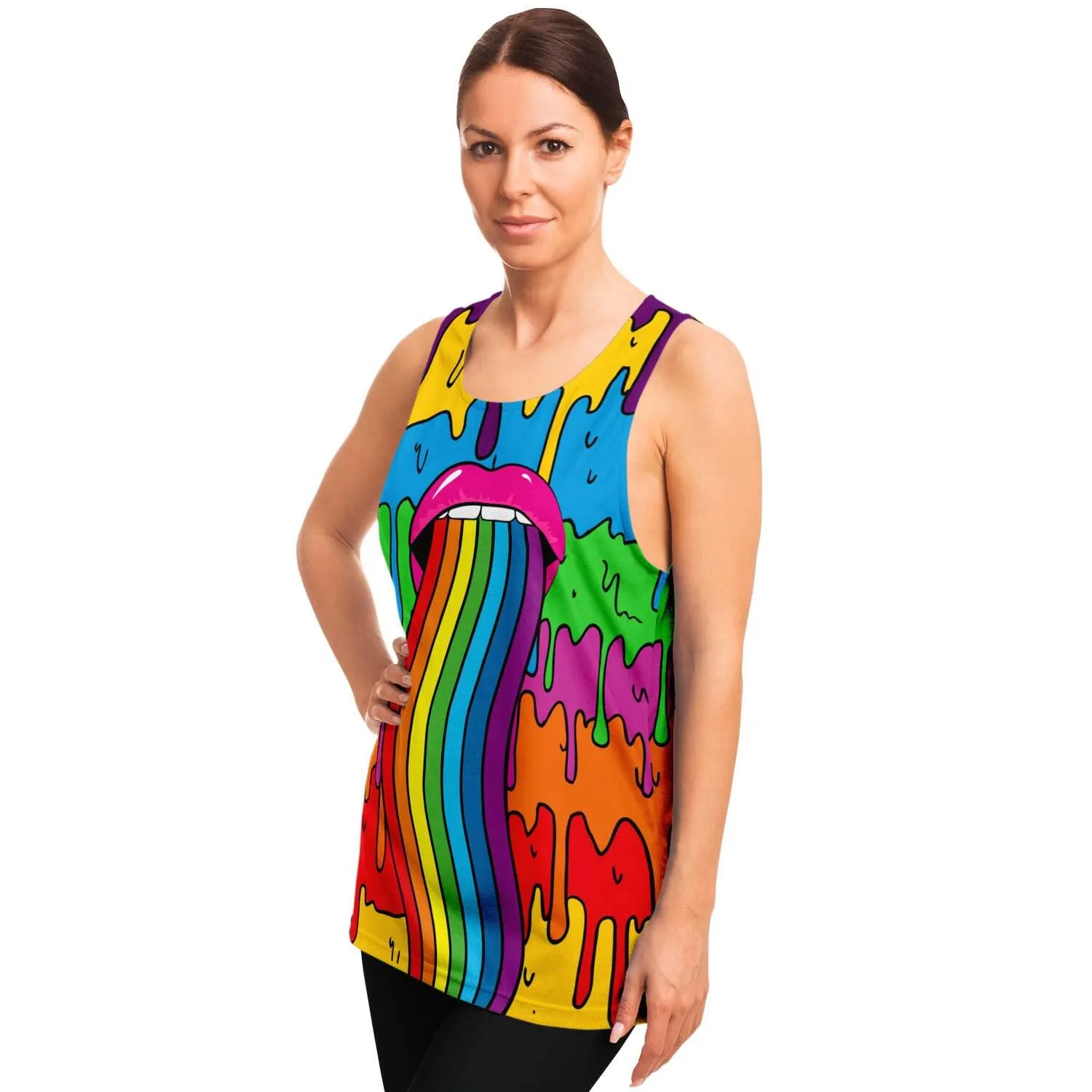 Rainbow Drip Unisex Tank