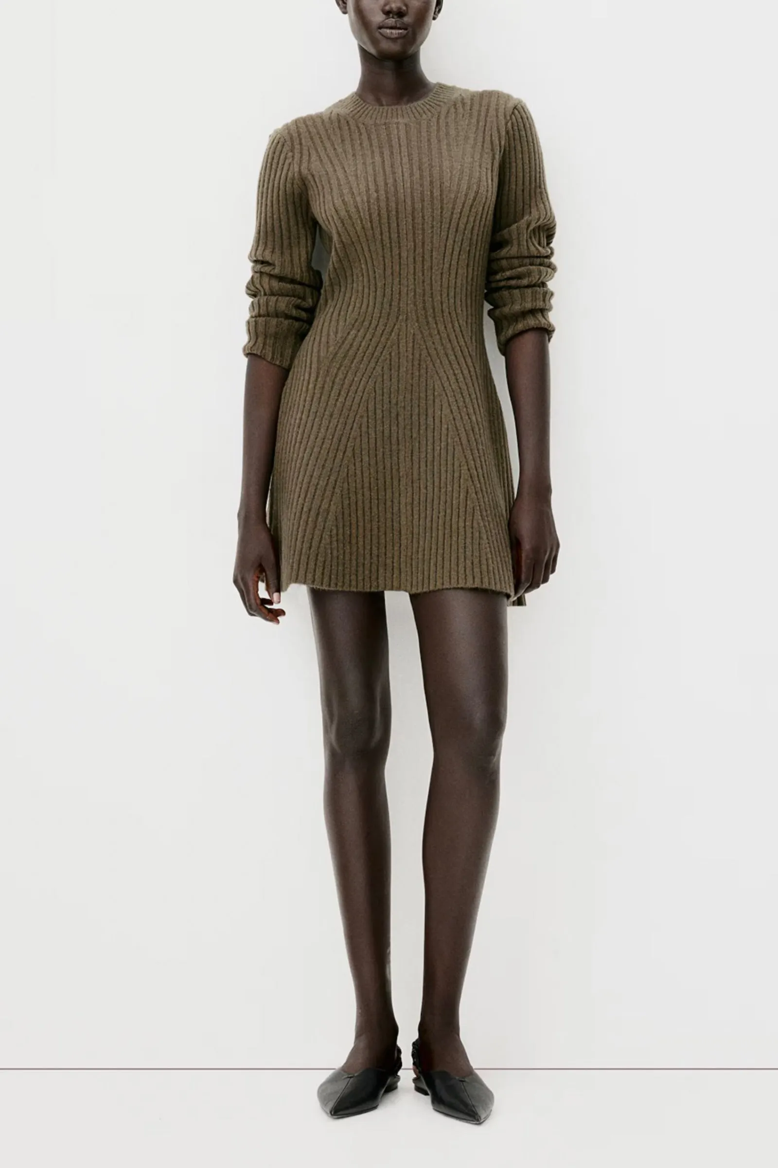 Rib-knit Dress