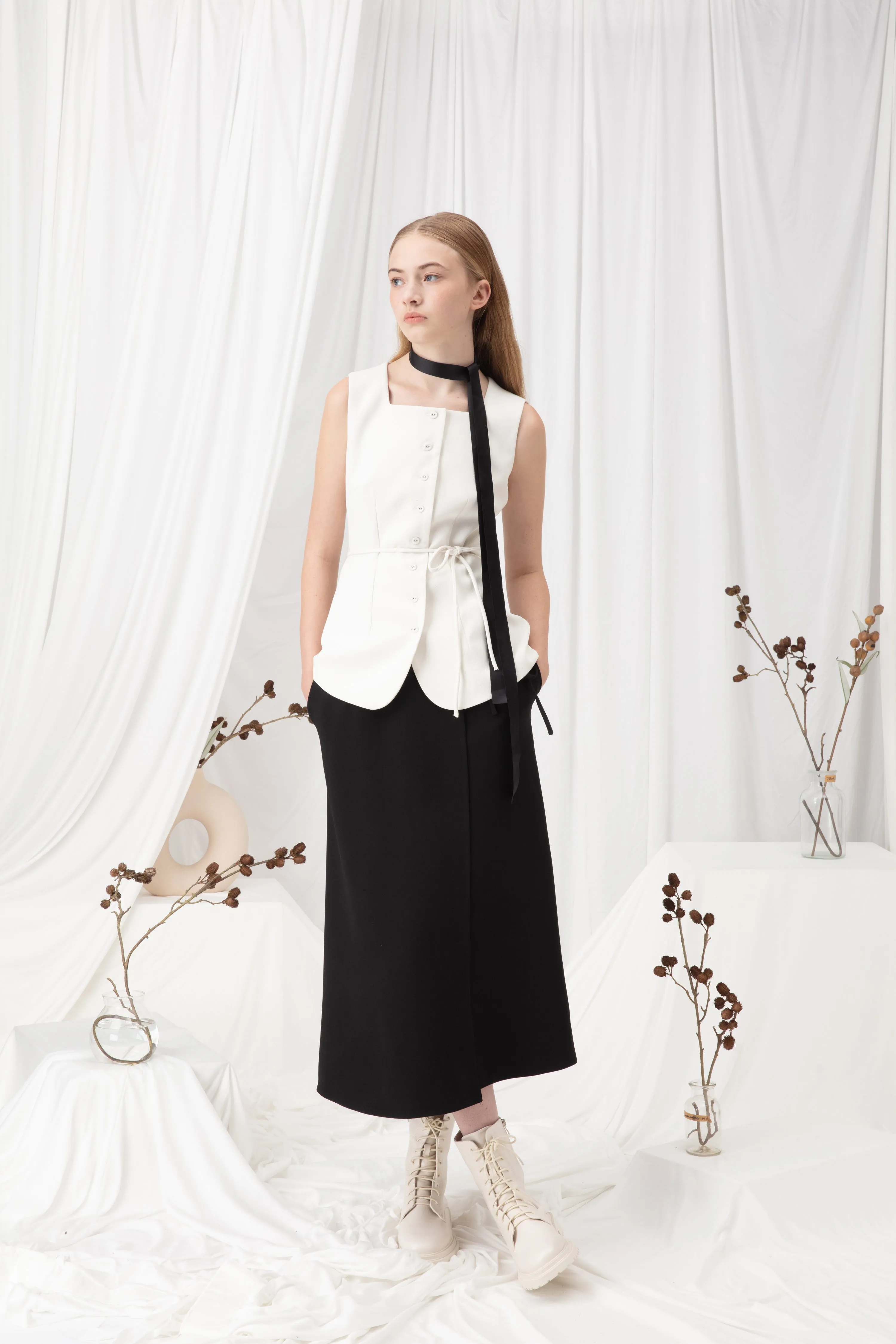 Ribbon Pencil Skirt