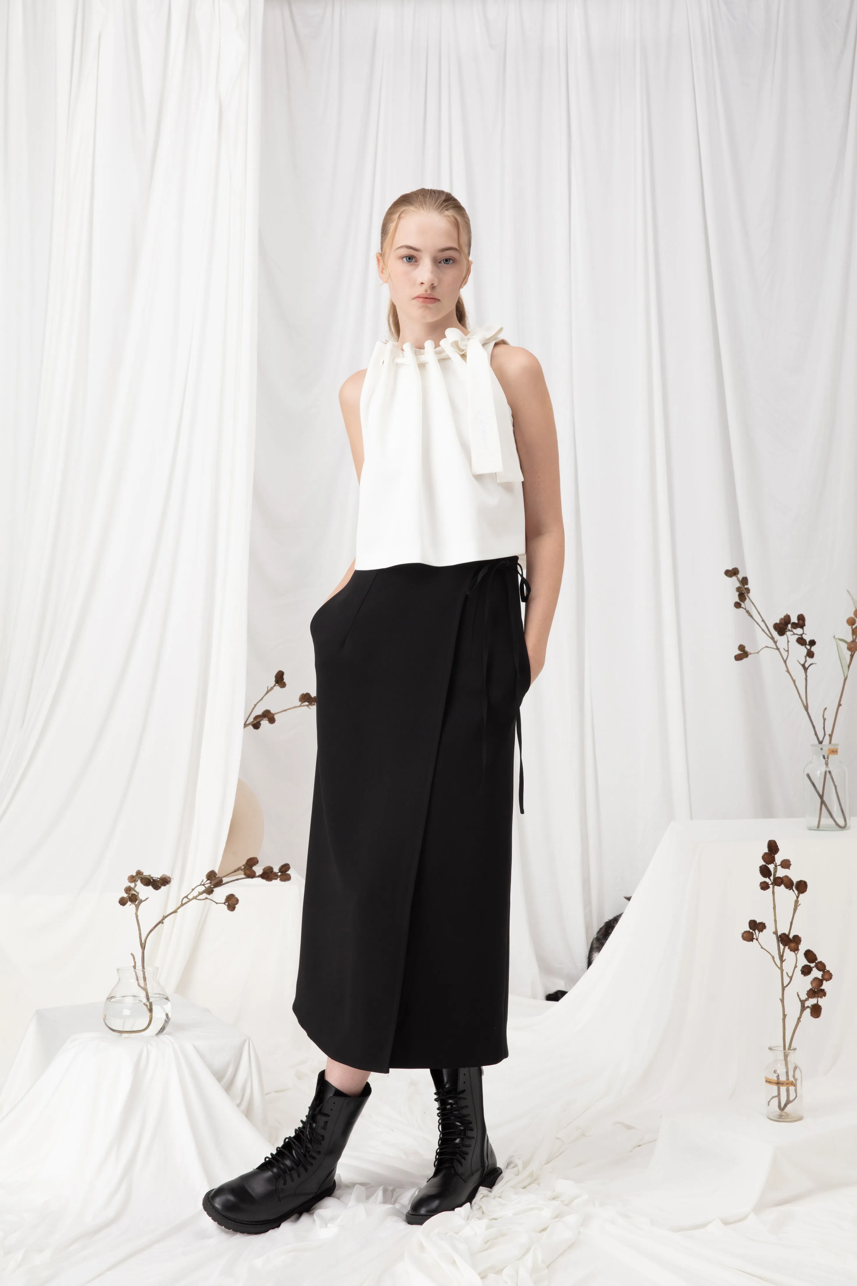 Ribbon Pencil Skirt