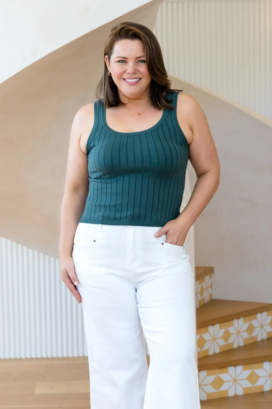 Ritchie Knit Tank Olive