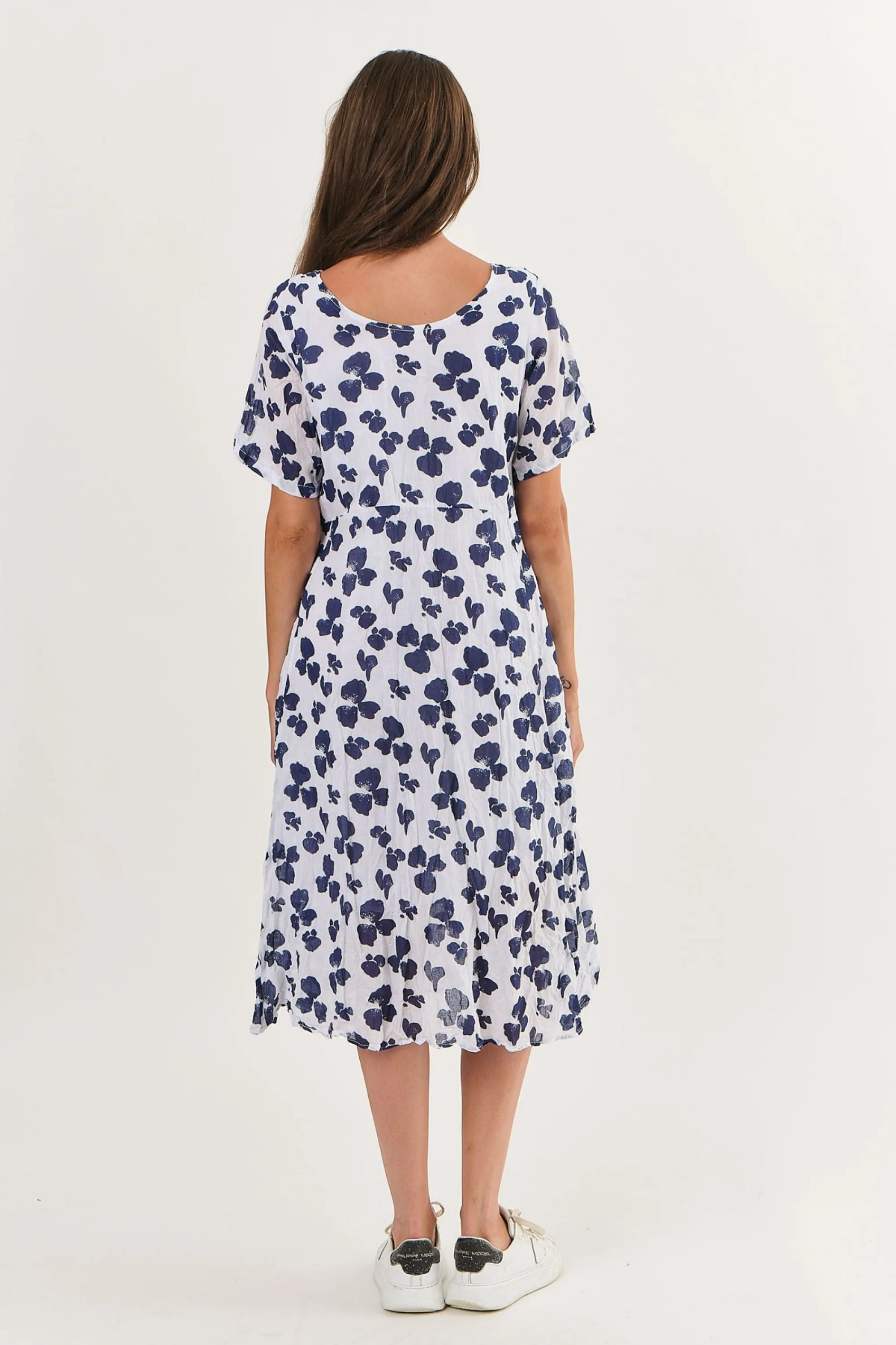 ROUND NECK COTTON DRESS - P150