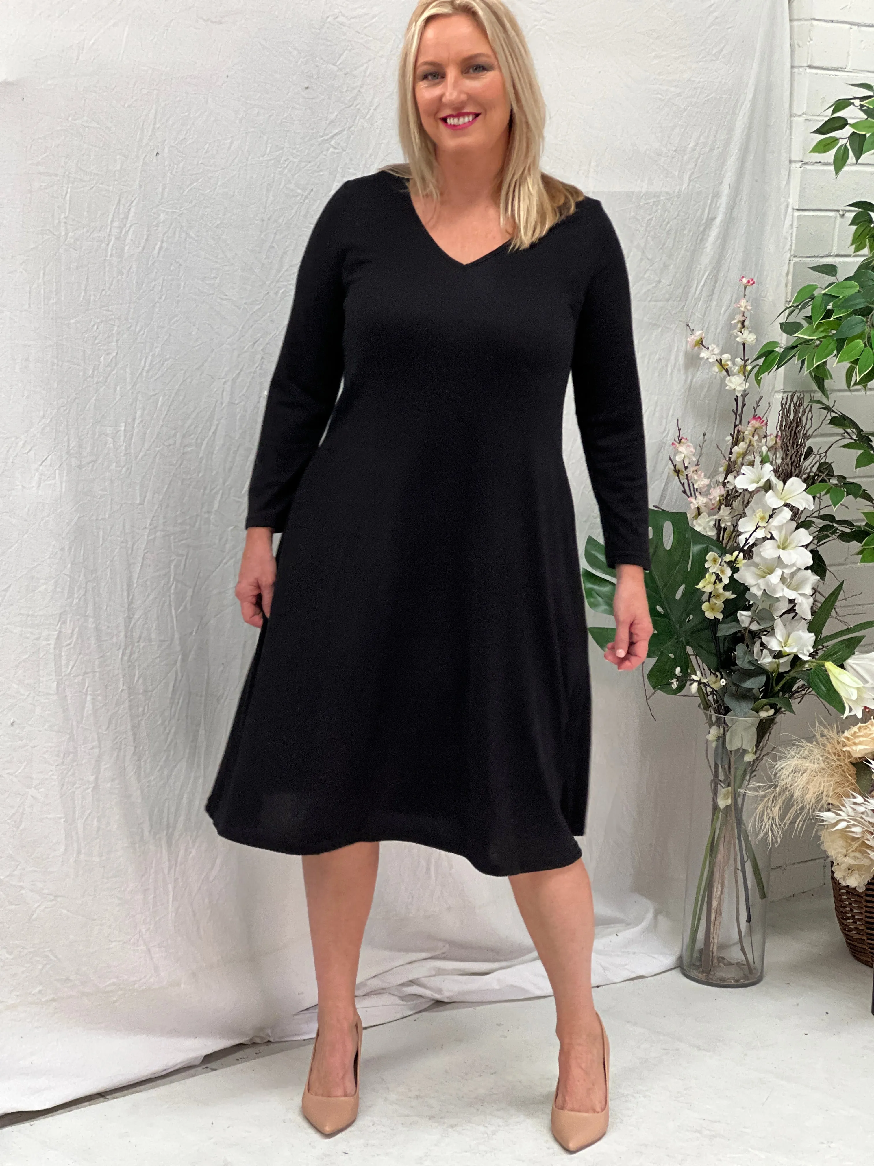 Ryhope Black Knit Dress