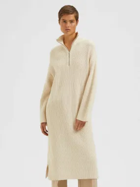 Selected Femme Fela Knit Dress in Birch