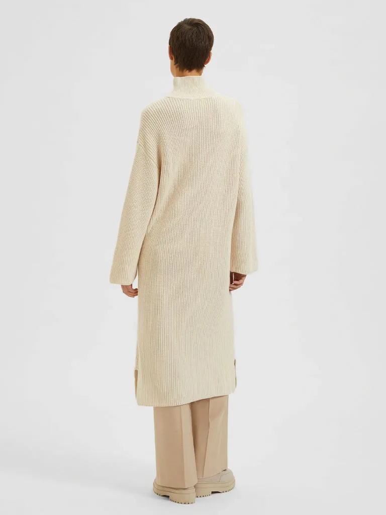 Selected Femme Fela Knit Dress in Birch