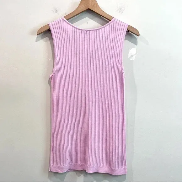 Sleeveless Ribbed Knit Top