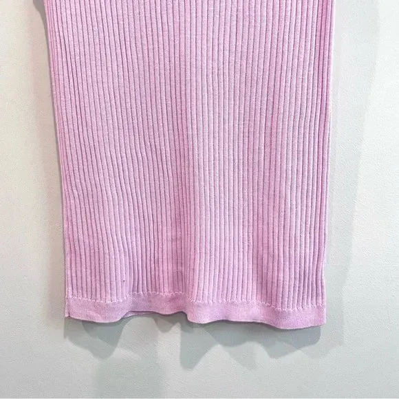 Sleeveless Ribbed Knit Top