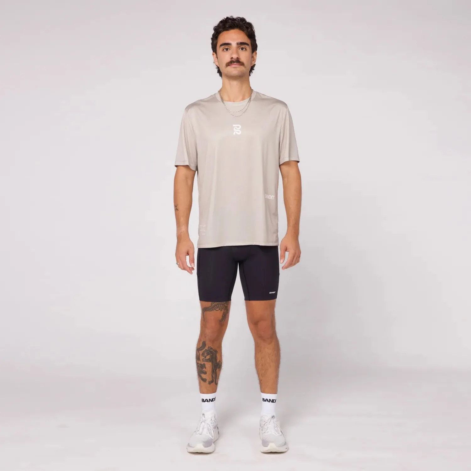 Sliced Spiral Drift™ Performance Tee - Stone