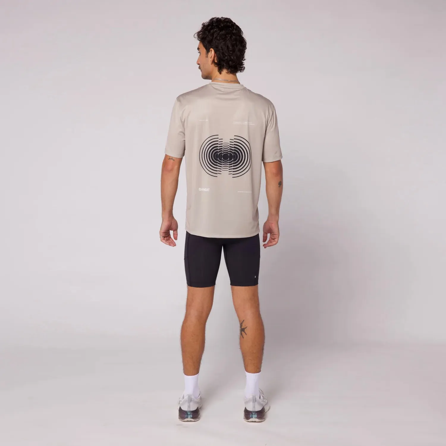 Sliced Spiral Drift™ Performance Tee - Stone