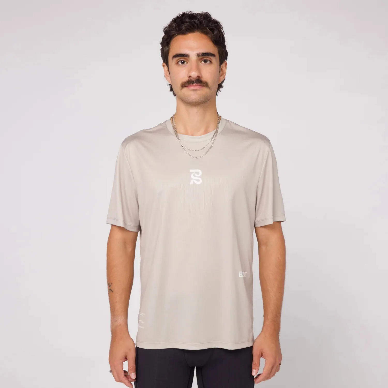 Sliced Spiral Drift™ Performance Tee - Stone