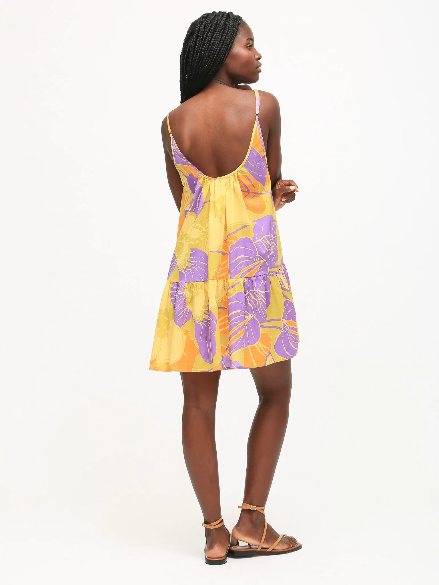 Sofia Dress - Ochre Floral Print
