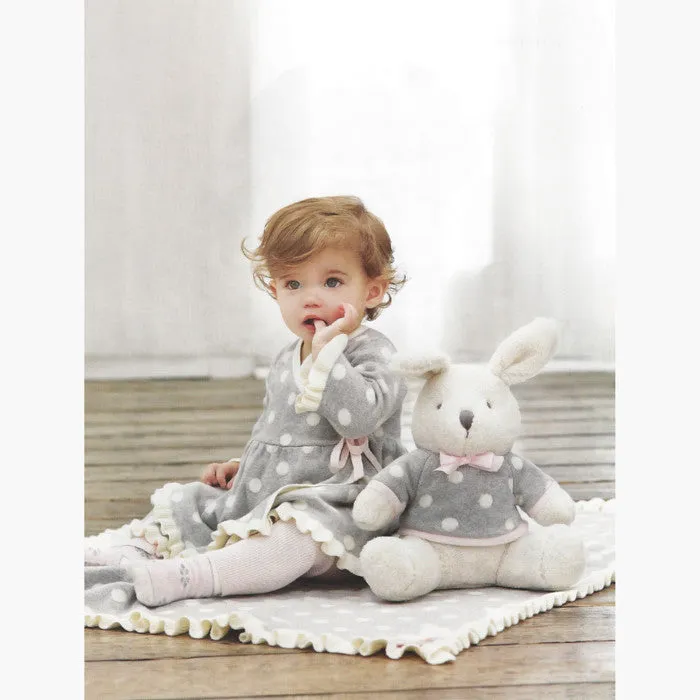 Soft Grey Knit Cotton Sweater Dress with Legging