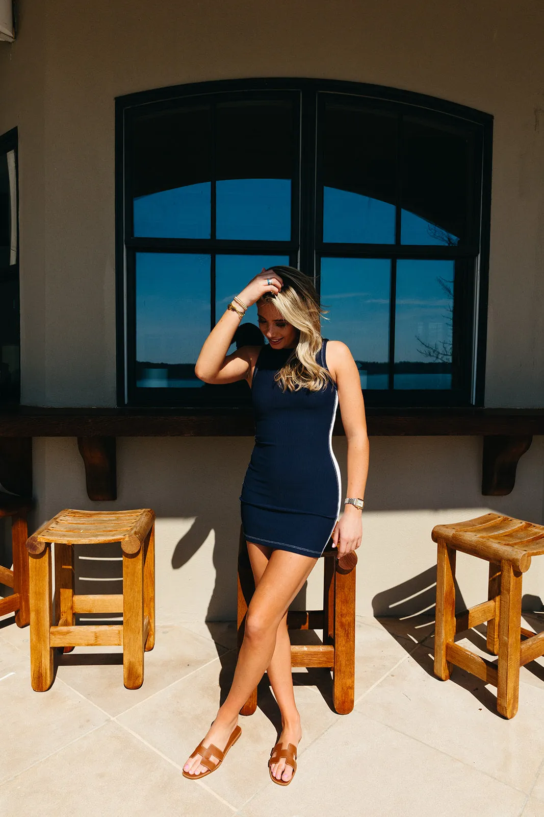 Stay Moving Athletic Dress - Navy
