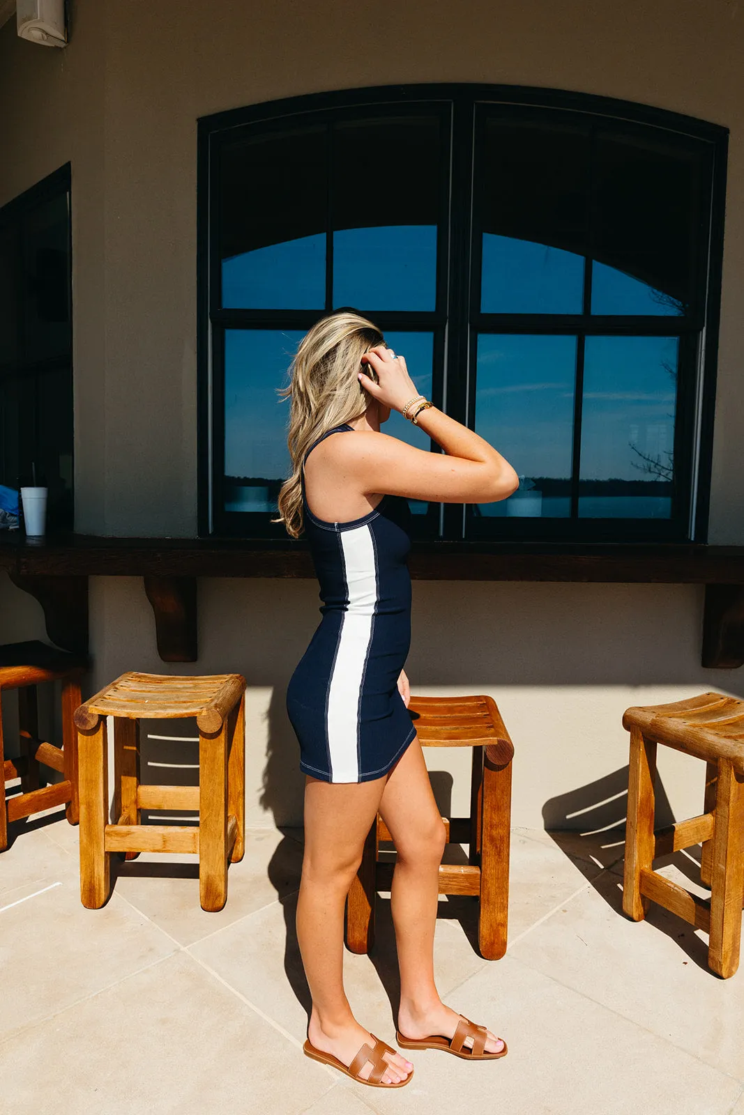 Stay Moving Athletic Dress - Navy