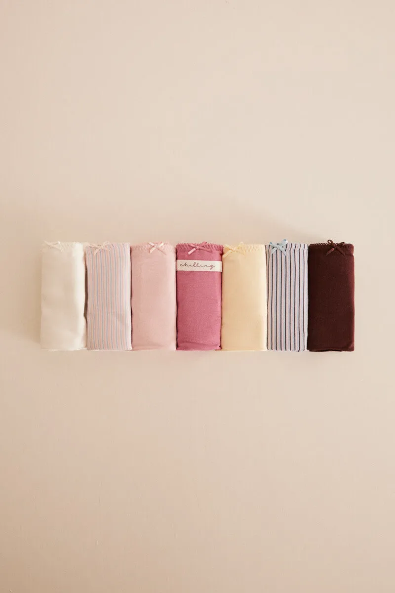 Striped cotton culottes 7