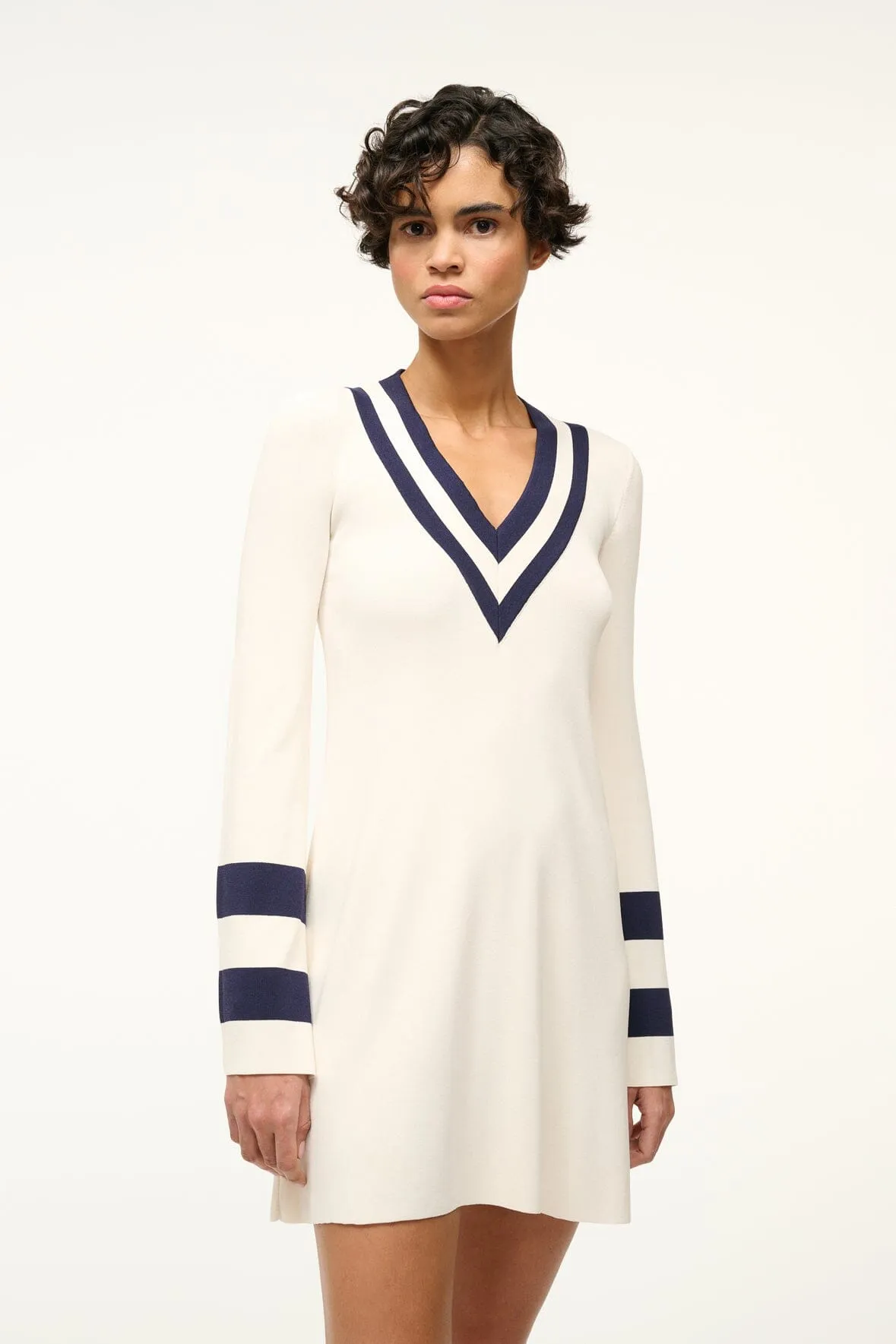 SUNSHINE DRESS | IVORY NAVY