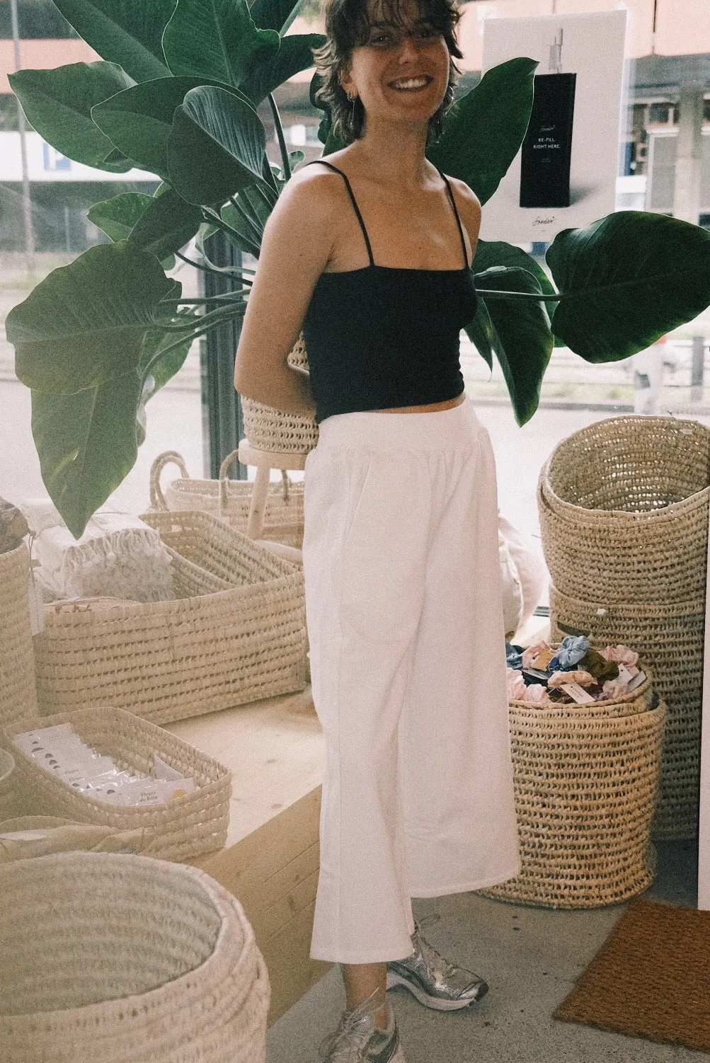 sweat culotte - nicky - ivory