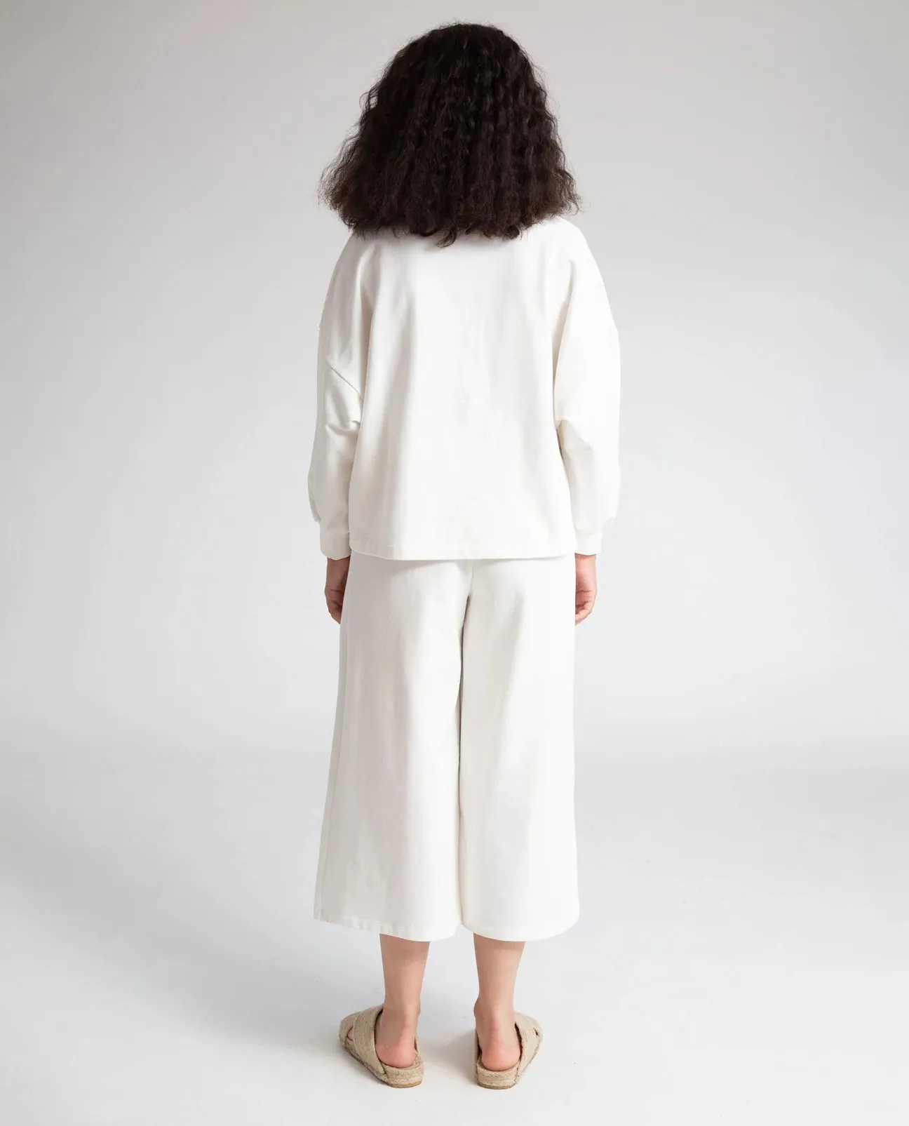 sweat culotte - nicky - ivory