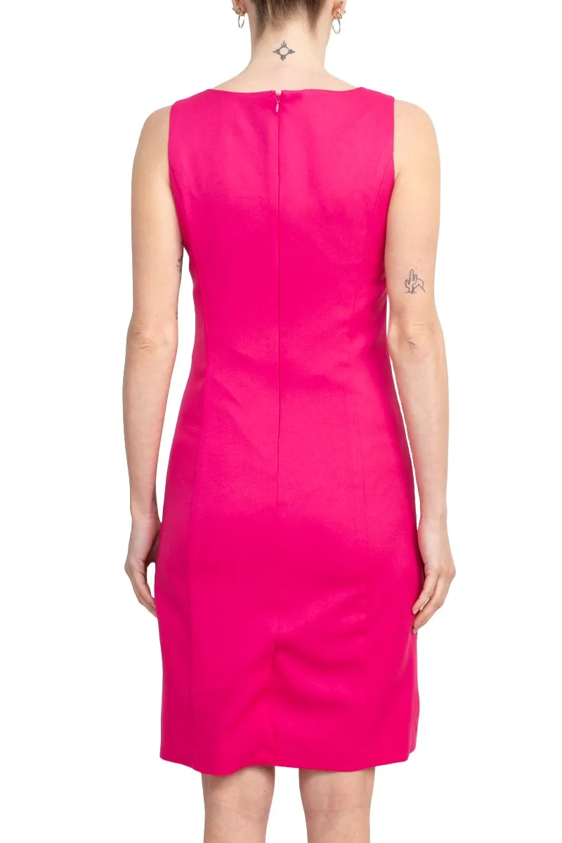 Tahari ASL Scoop Neck Sleeveless Zipper Back With Matching 3/4 Sleeves Jacket