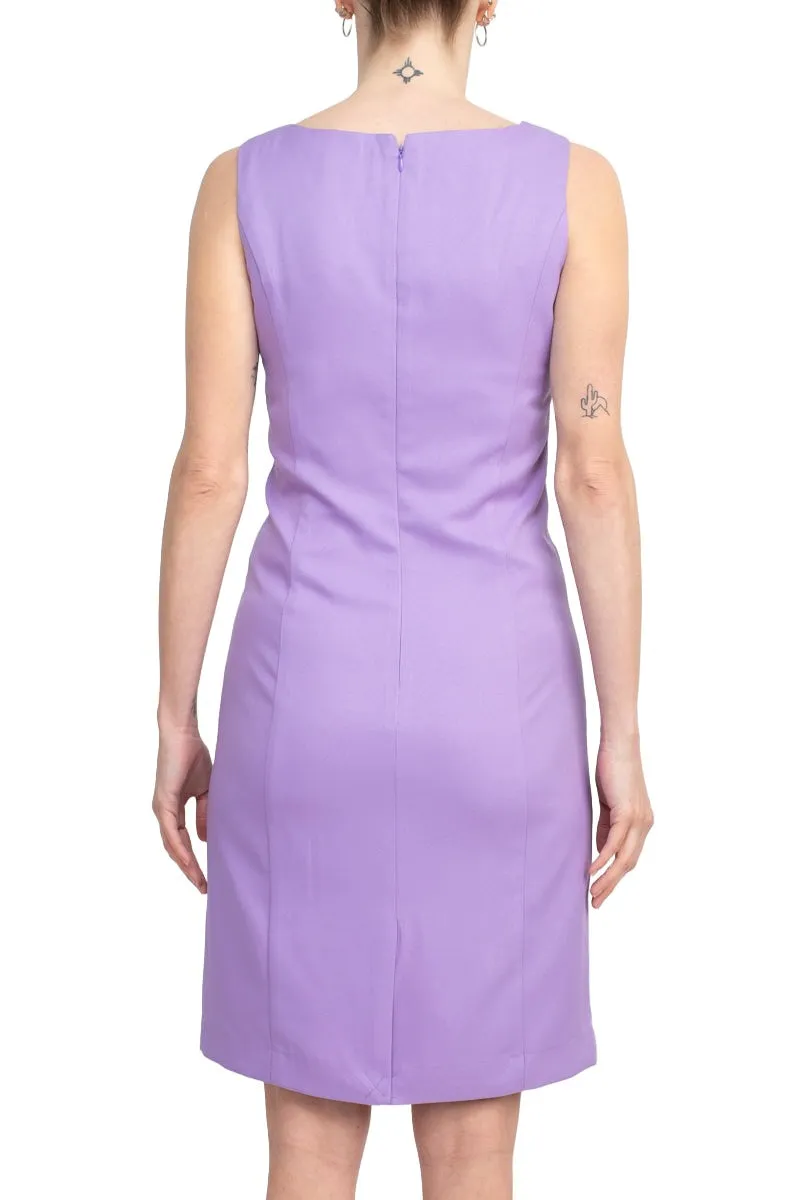 Tahari ASL Scoop Neck Sleeveless Zipper Back With Matching 3/4 Sleeves Jacket