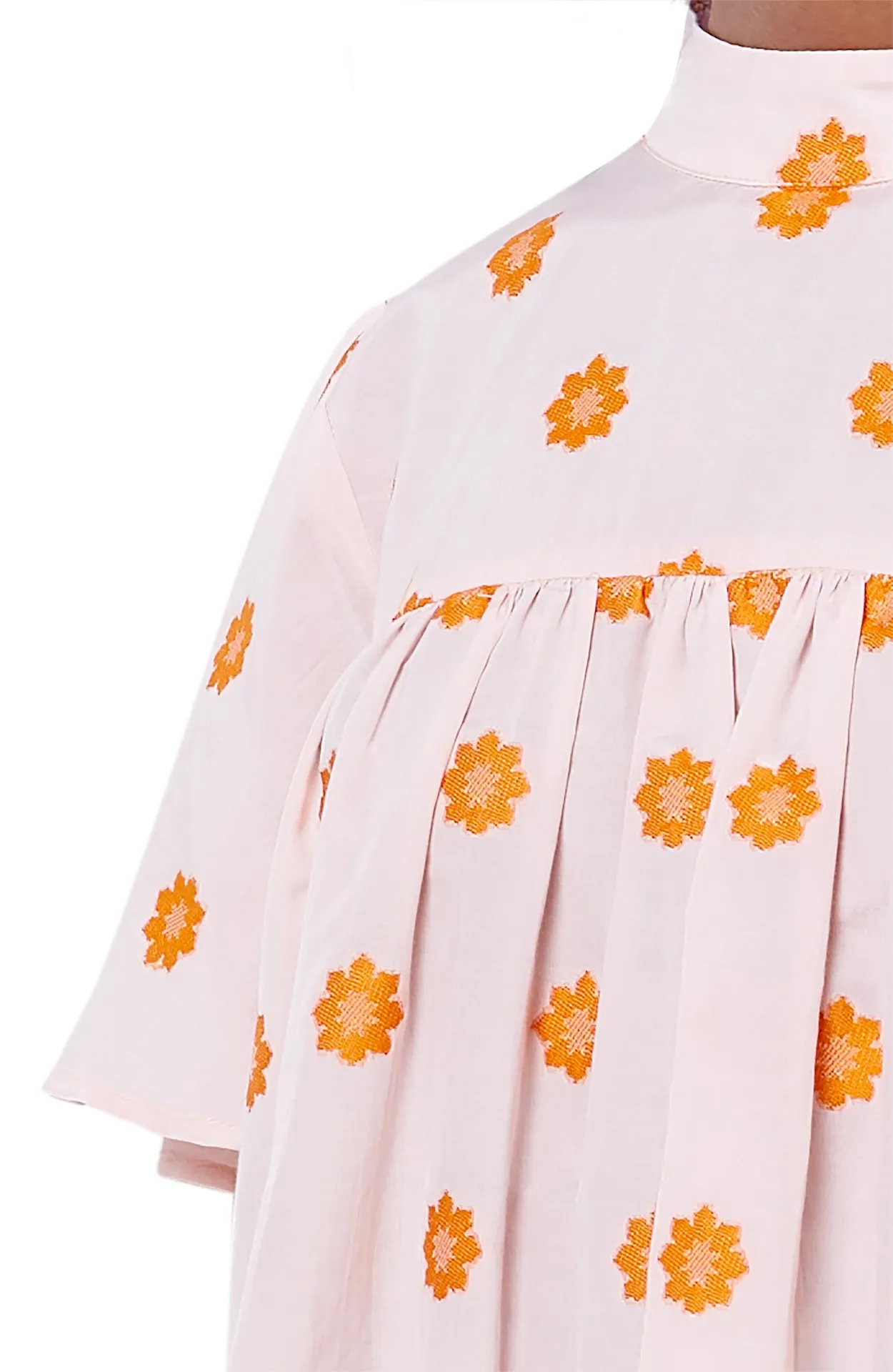 TAMMY Babydoll Dress - Jacquard