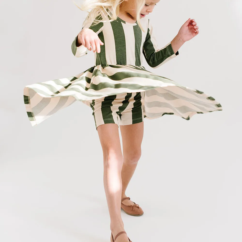 The Cartwheel Short in Elm Stripe