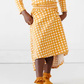 The Play Skirt in Golden Grid