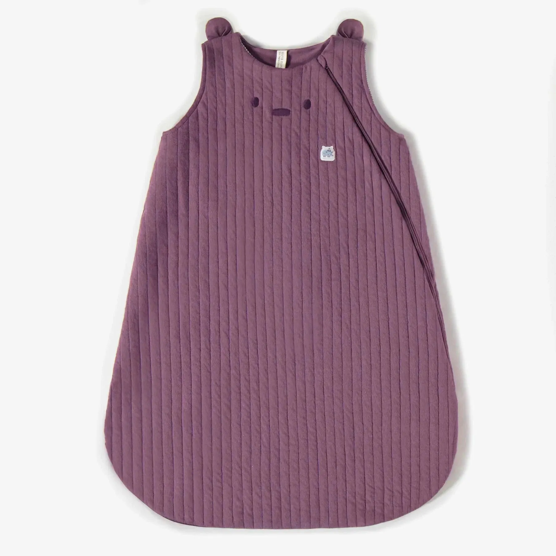 The Quilted Organic Muslin Sleep Sack - Plum
