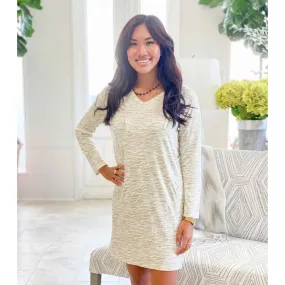 The Royal Standard - Tiger Stripe Effortless Lounge Dress   Off White/Shell   -Asst.