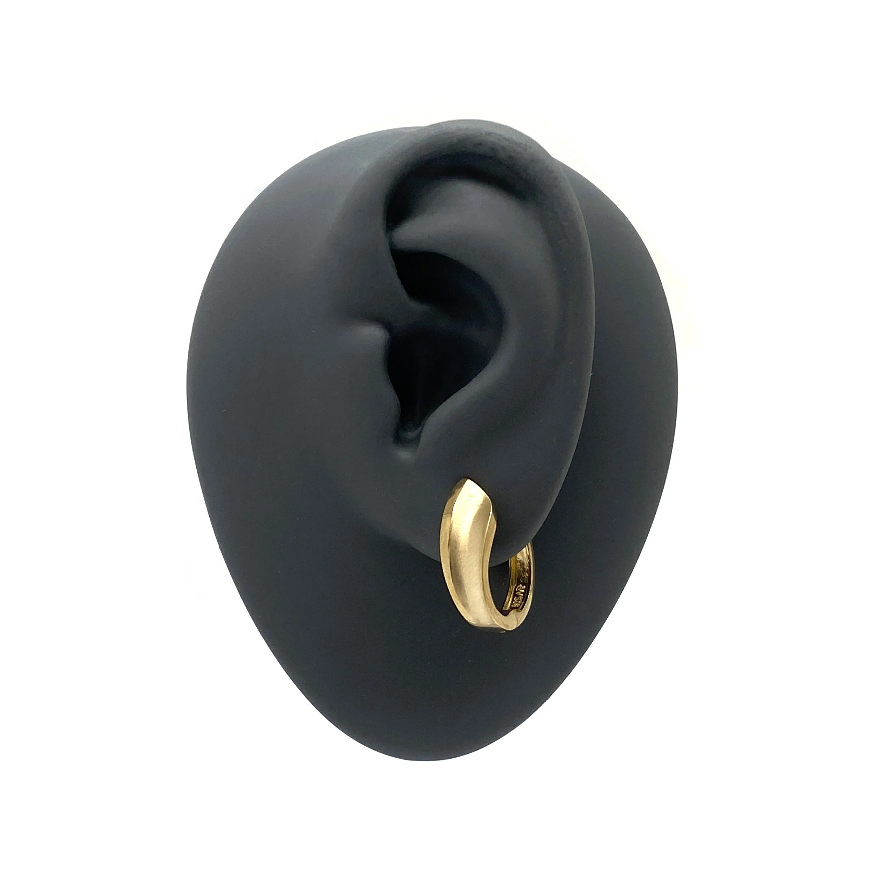 Thick Gold Huggie Earrings
