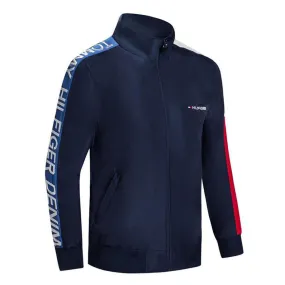 Tommy Jeans Branded Hand Logo Tracksuit Jacket- Navy-blue