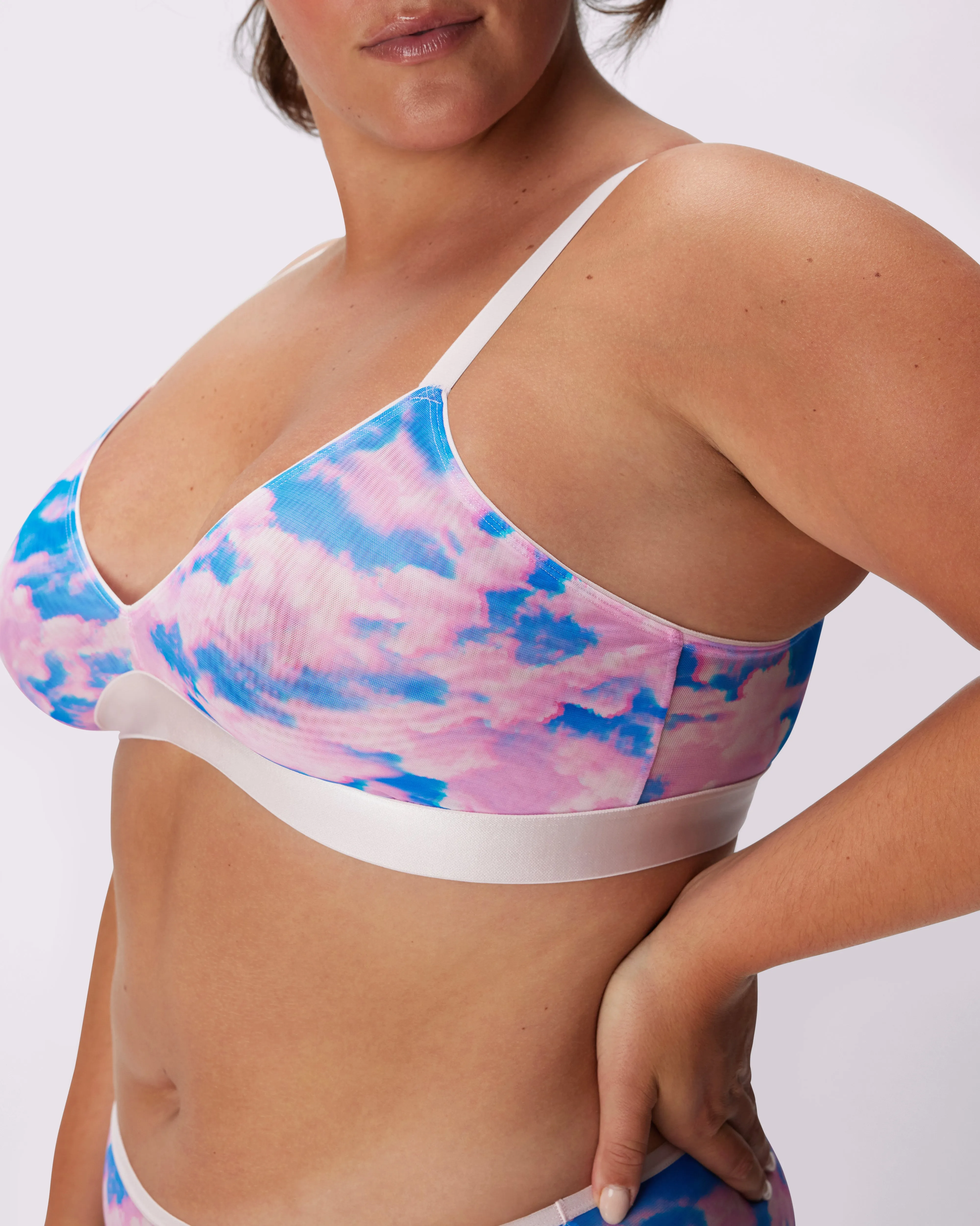 Triangle Bralette | Silky Mesh | Archive (Cloud Nine)
