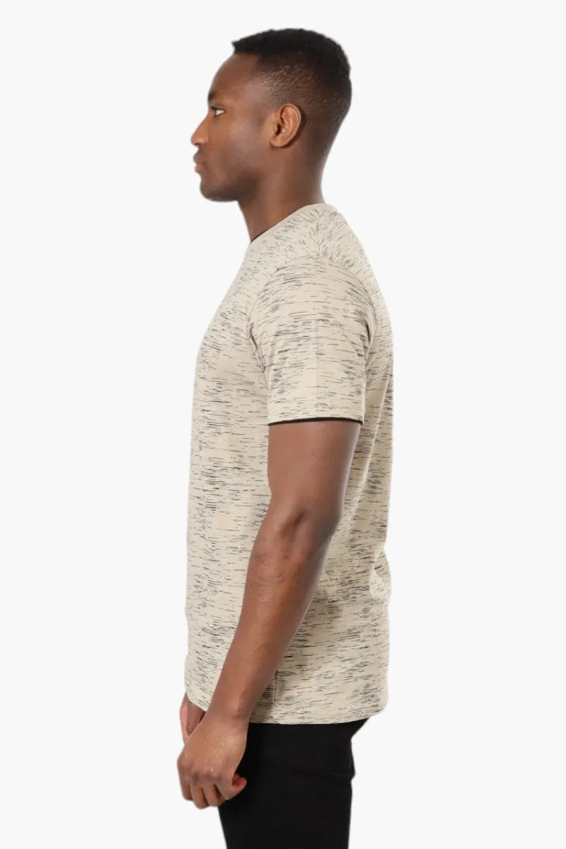 Urbanology Patterned Crewneck Tee - Beige