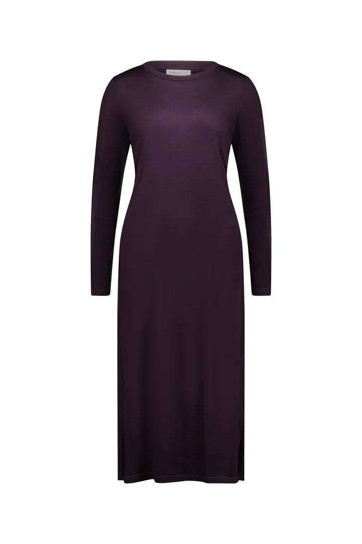 Vassalli Merino Round Neck Long Sleeve Dress