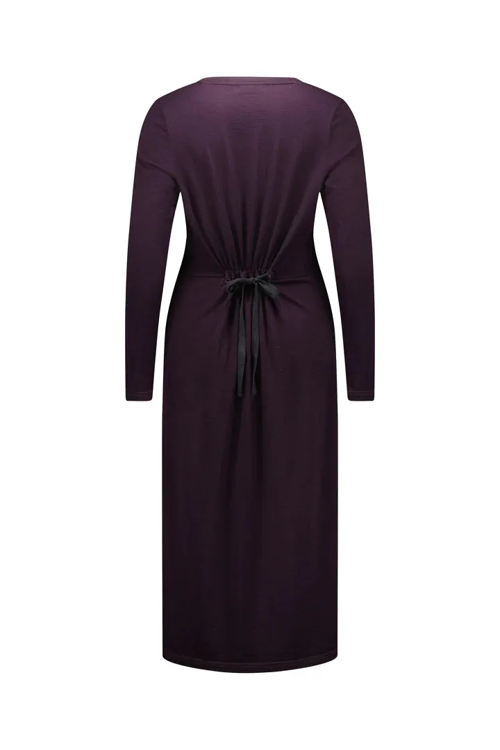 Vassalli Merino Round Neck Long Sleeve Dress