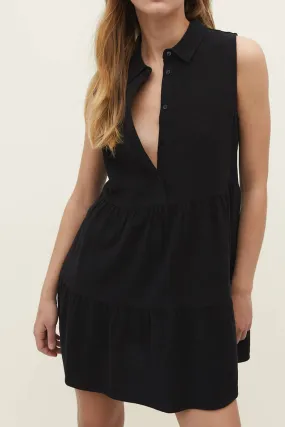 Veroia Black Dress