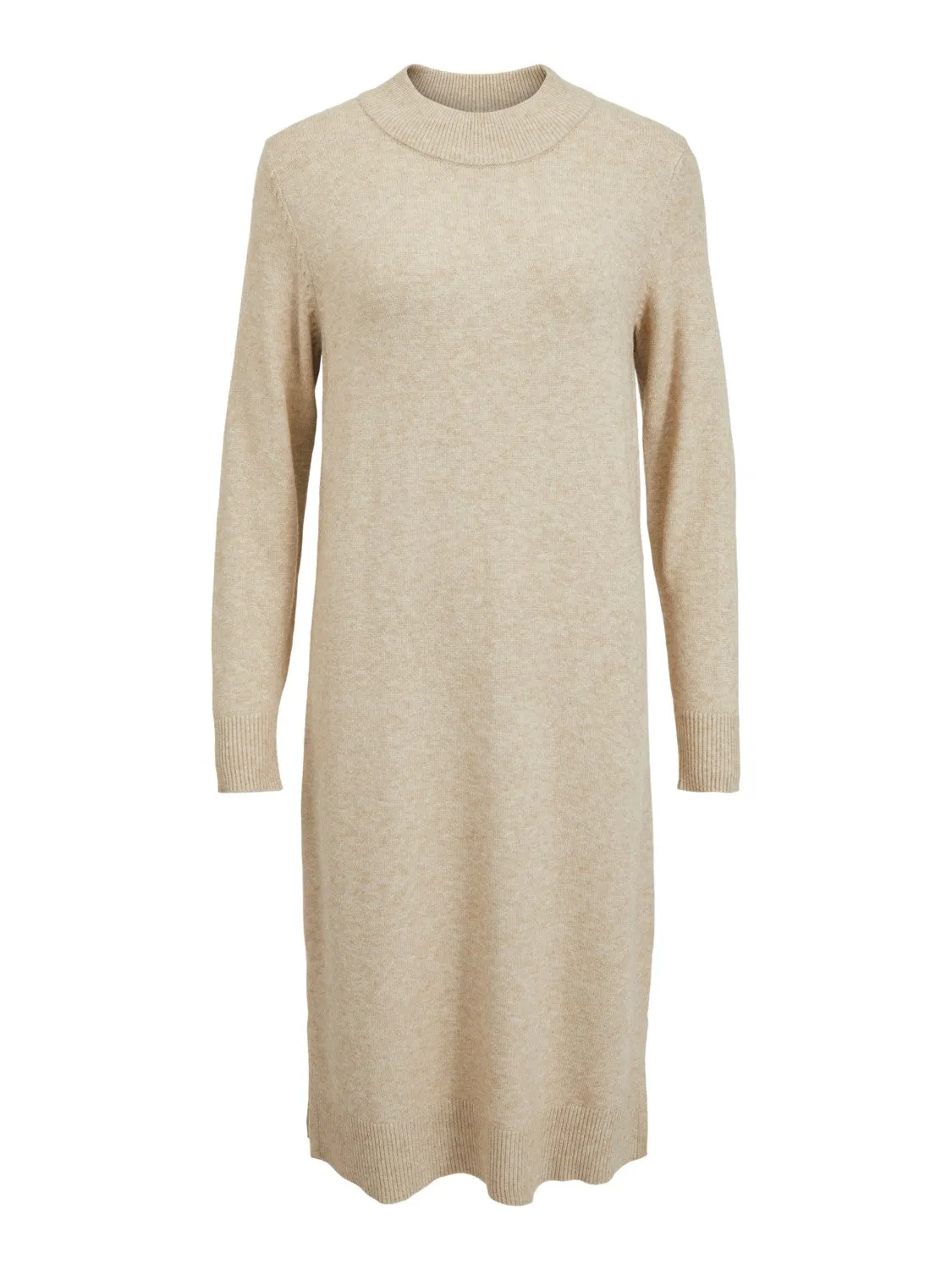 Veronica Crew neck midi dress (Natural Melange)
