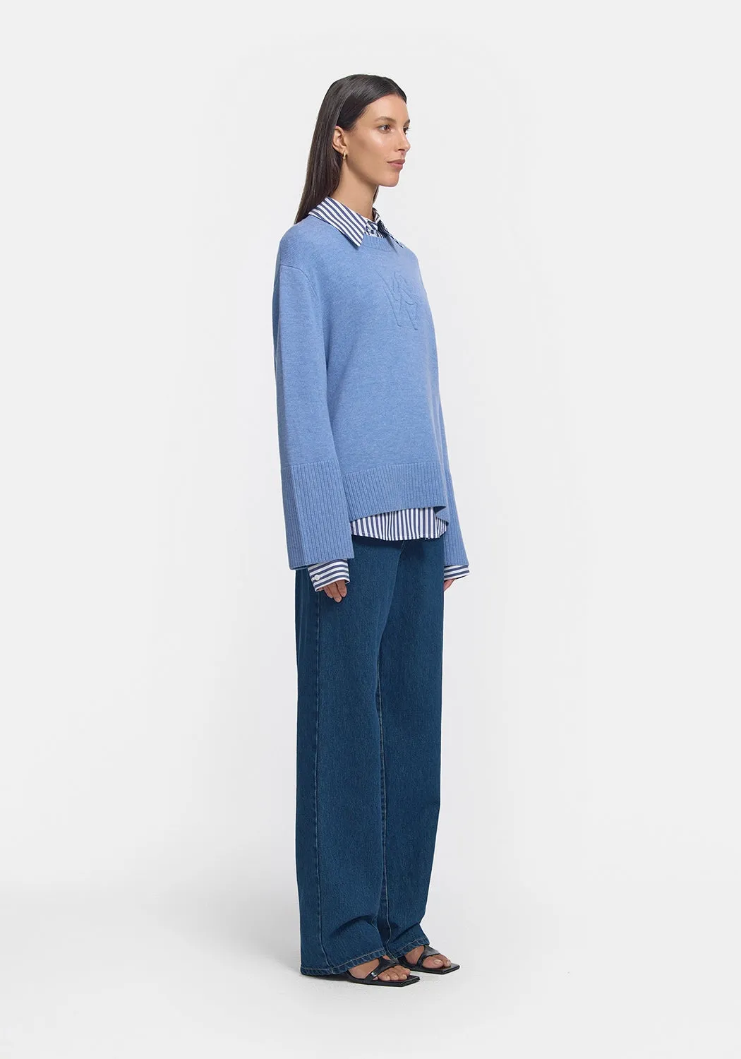 VIKTORIA & WOODS | Skyfall Knit in Denim Blue
