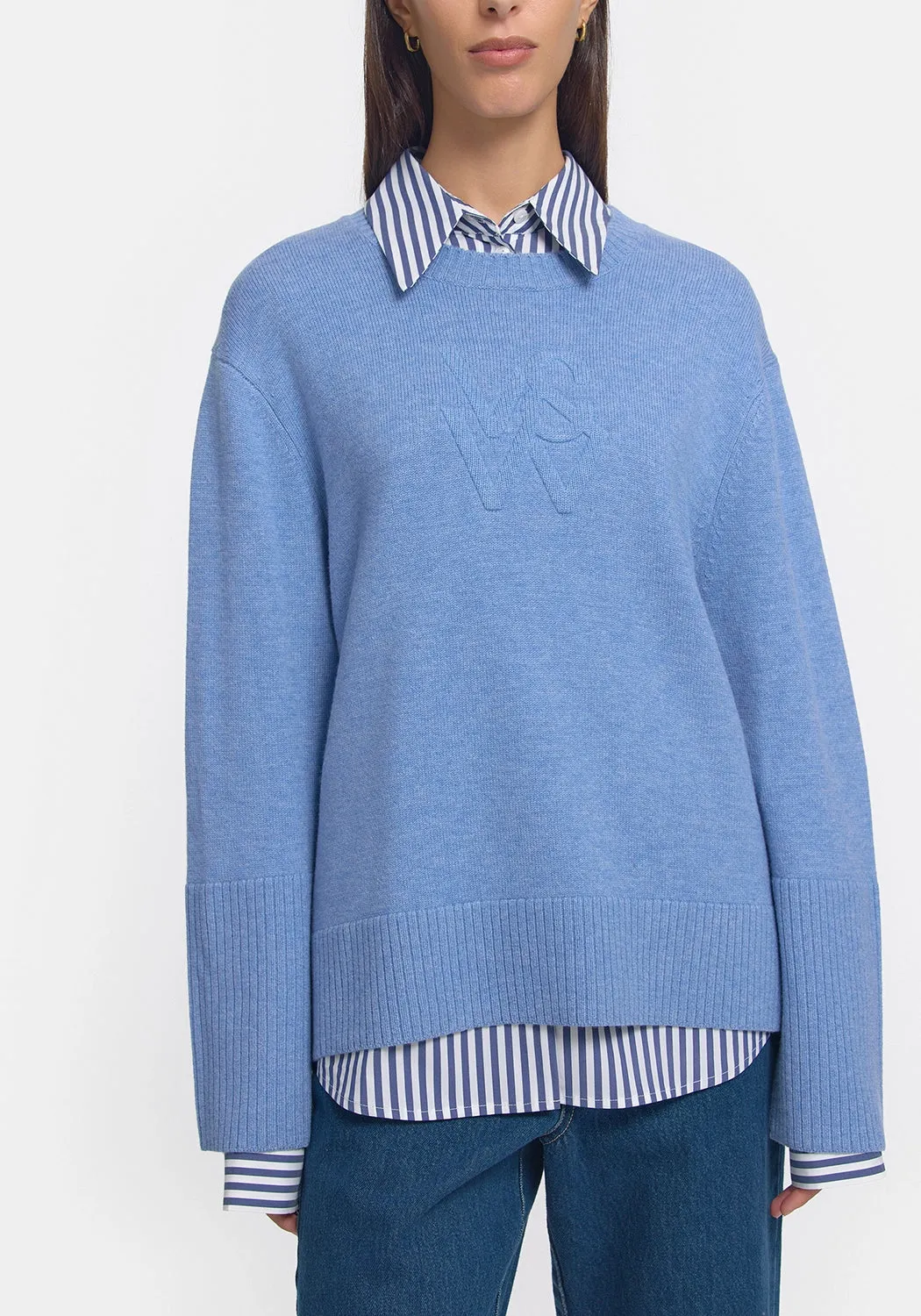 VIKTORIA & WOODS | Skyfall Knit in Denim Blue