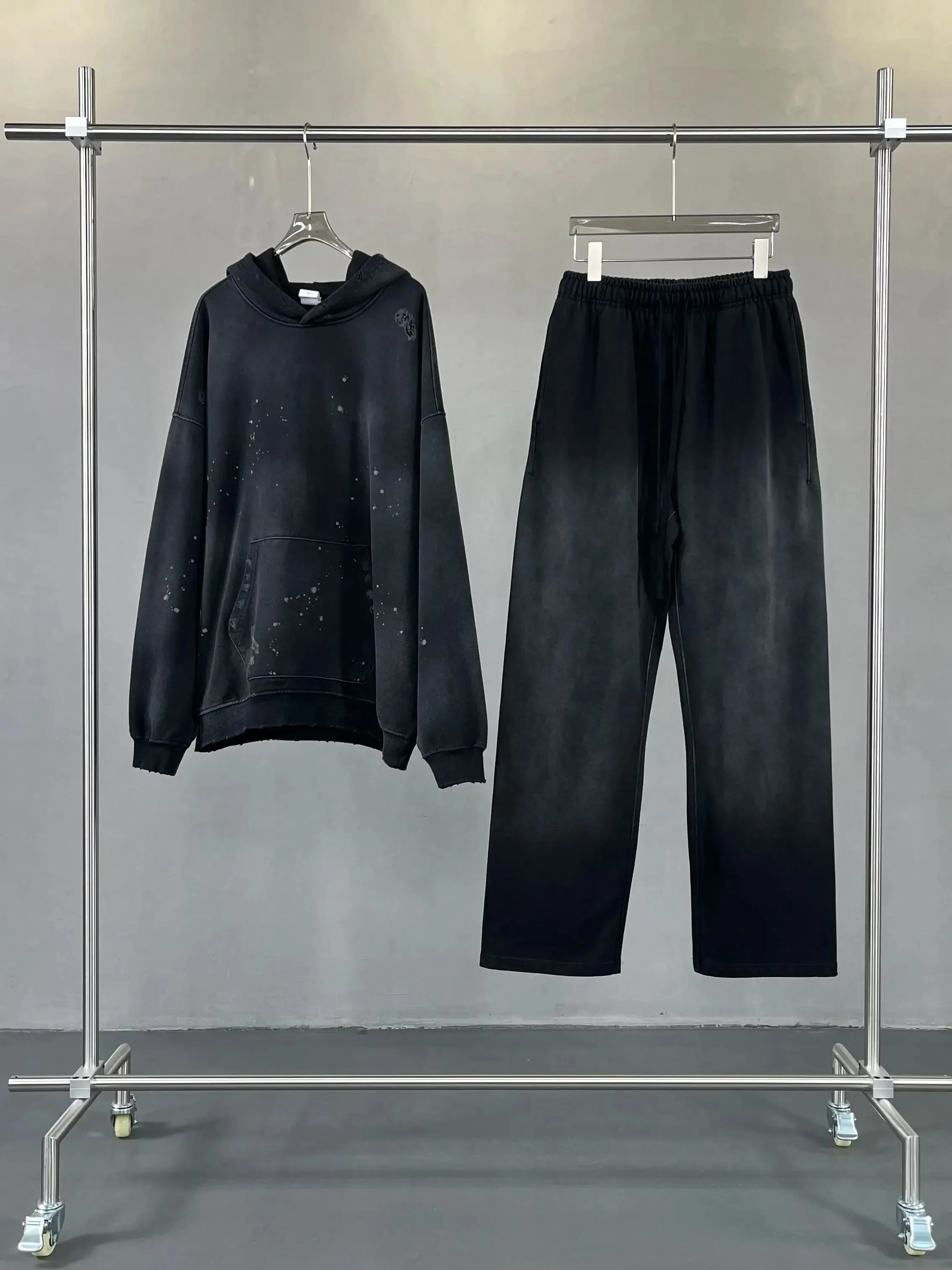 Vintage Dyed Hoodie Sweatpants Set