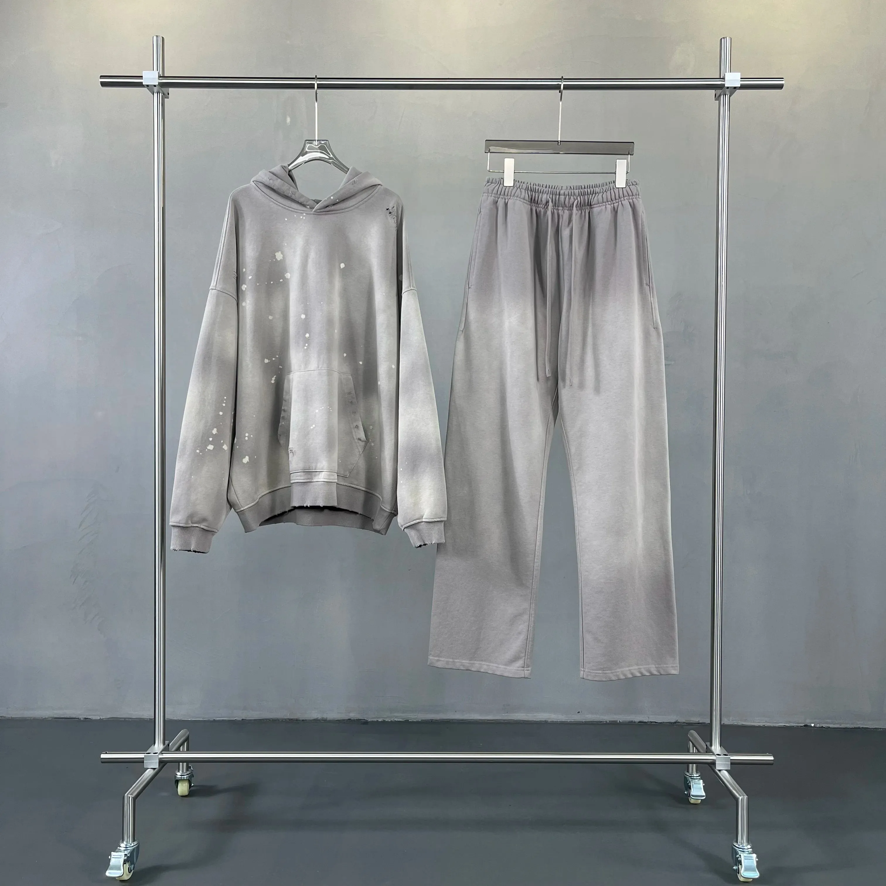 Vintage Dyed Hoodie Sweatpants Set