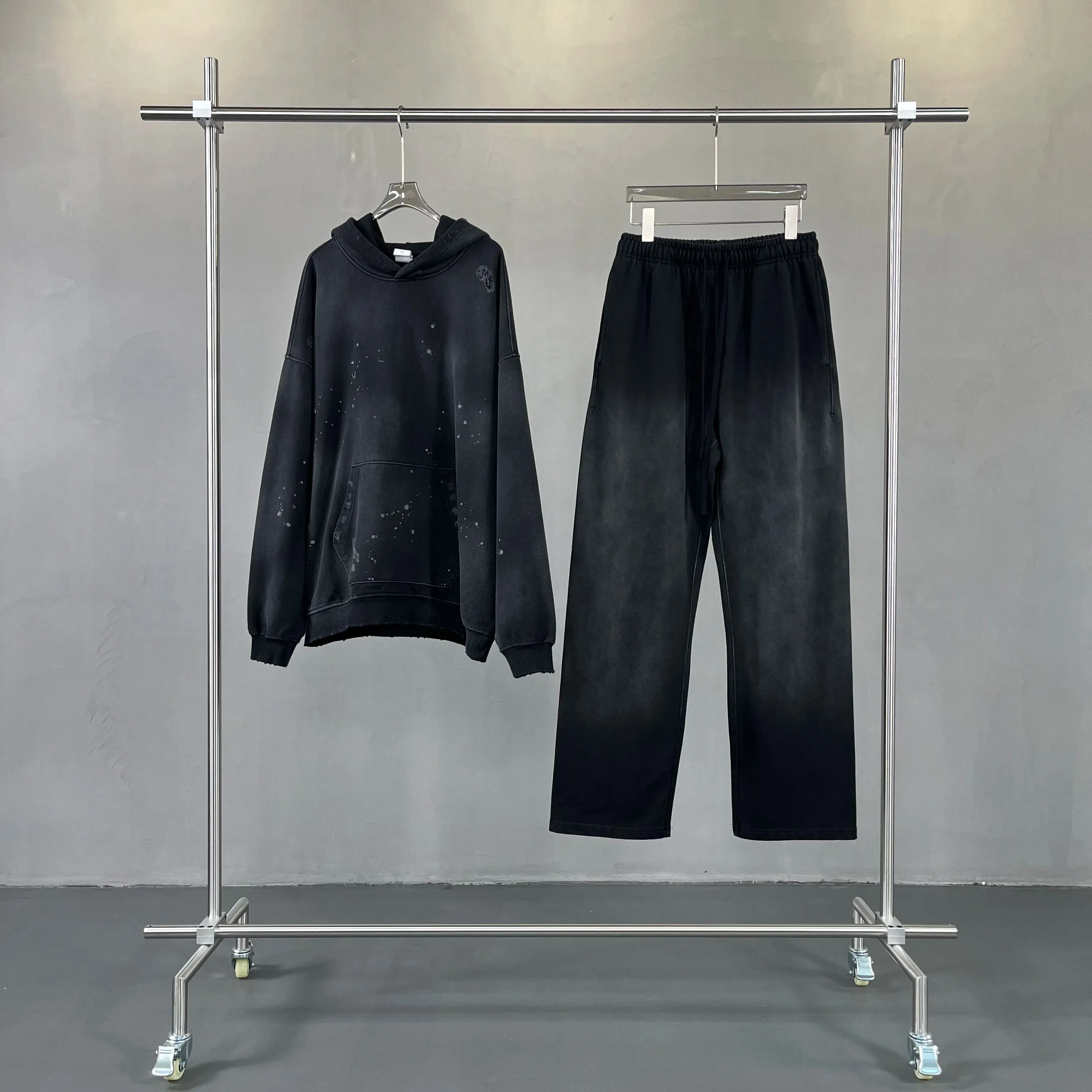 Vintage Dyed Hoodie Sweatpants Set