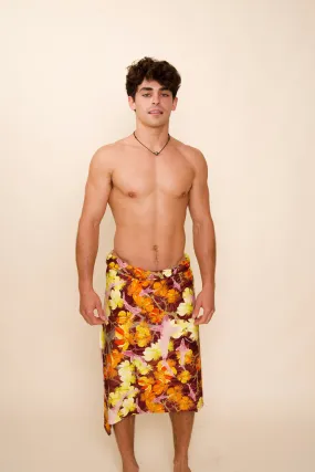 Watch for Sharks Burgandy Pareo / Sarong Wrap
