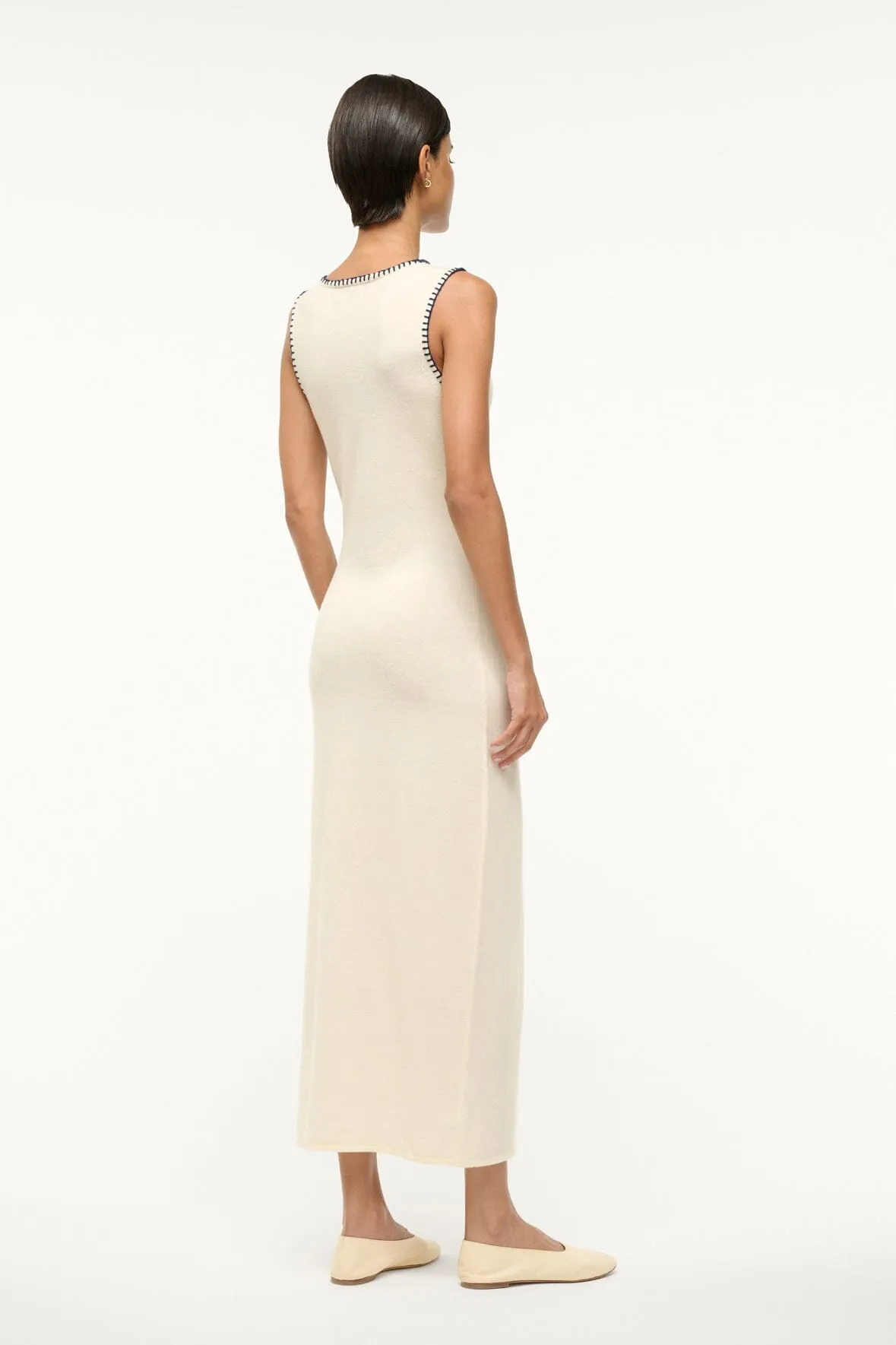 WENTWORTH DRESS | IVORY NAVY