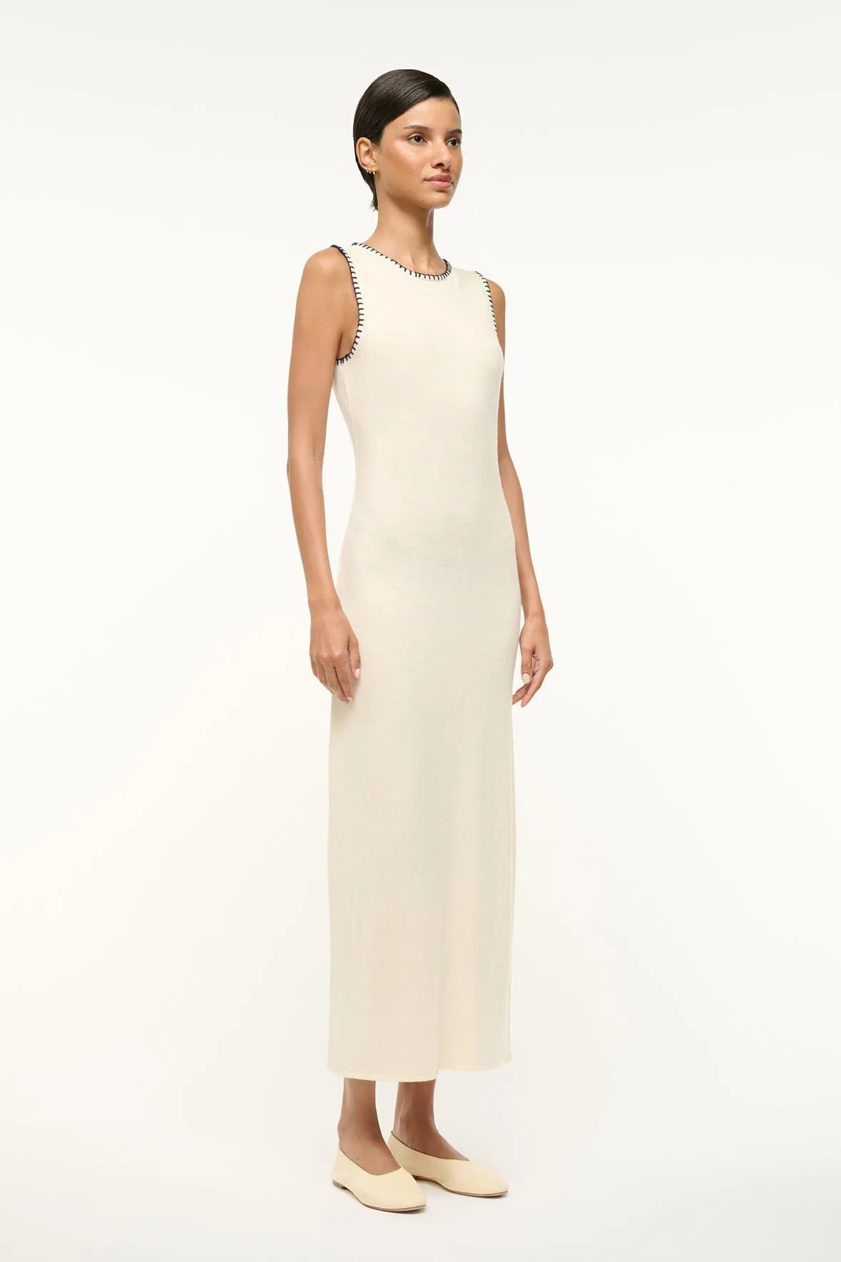 WENTWORTH DRESS | IVORY NAVY