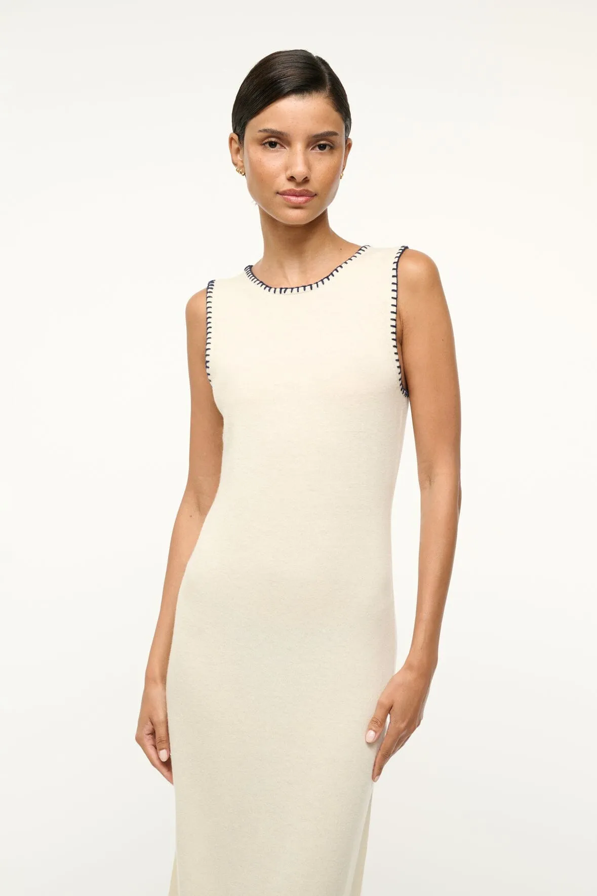 WENTWORTH DRESS | IVORY NAVY