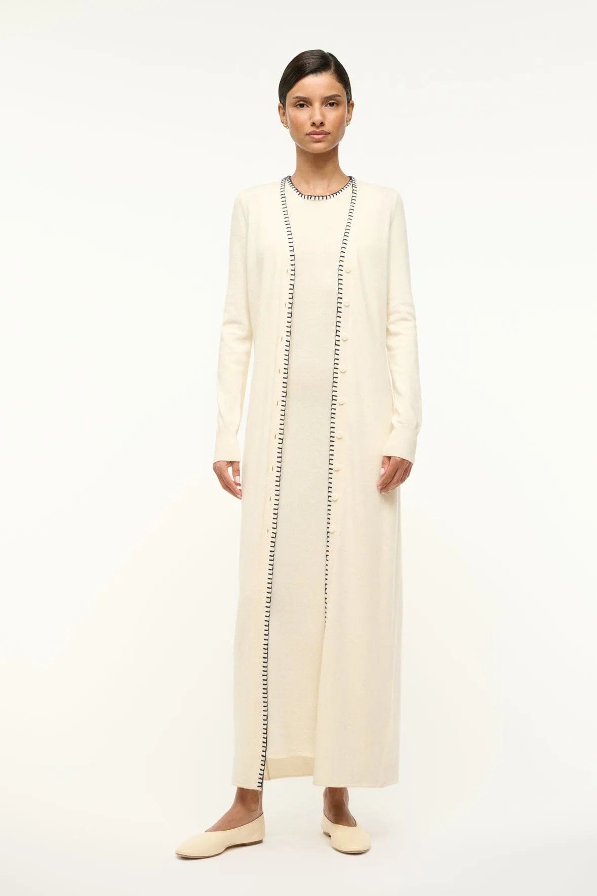 WENTWORTH DRESS | IVORY NAVY