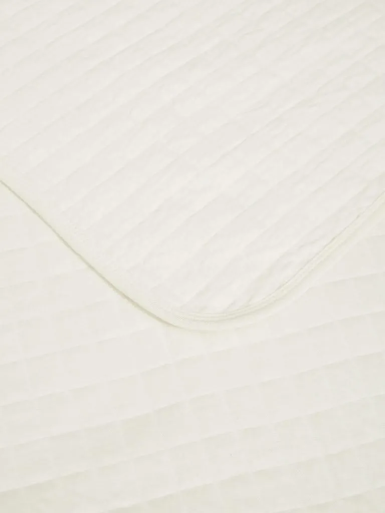 Westside Home White Jersey Double Bedcover