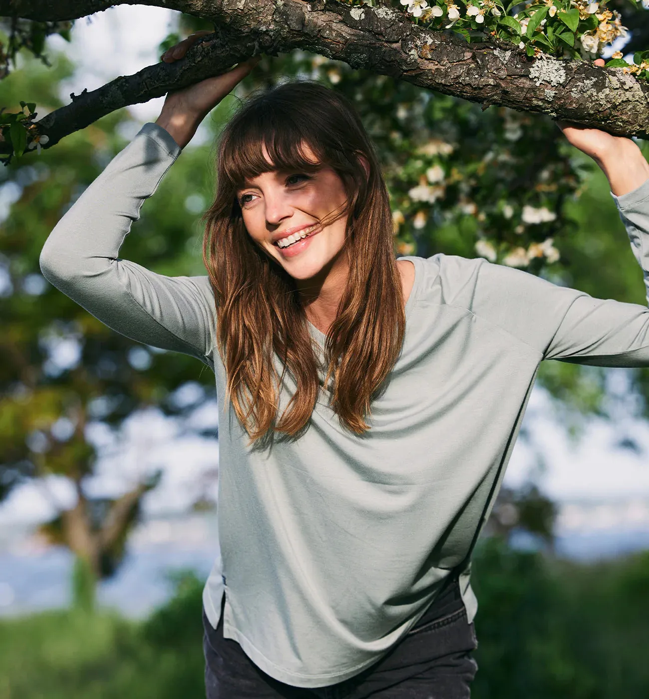 Women's Bamboo Everyday Flex Long Sleeve - Dark Sage