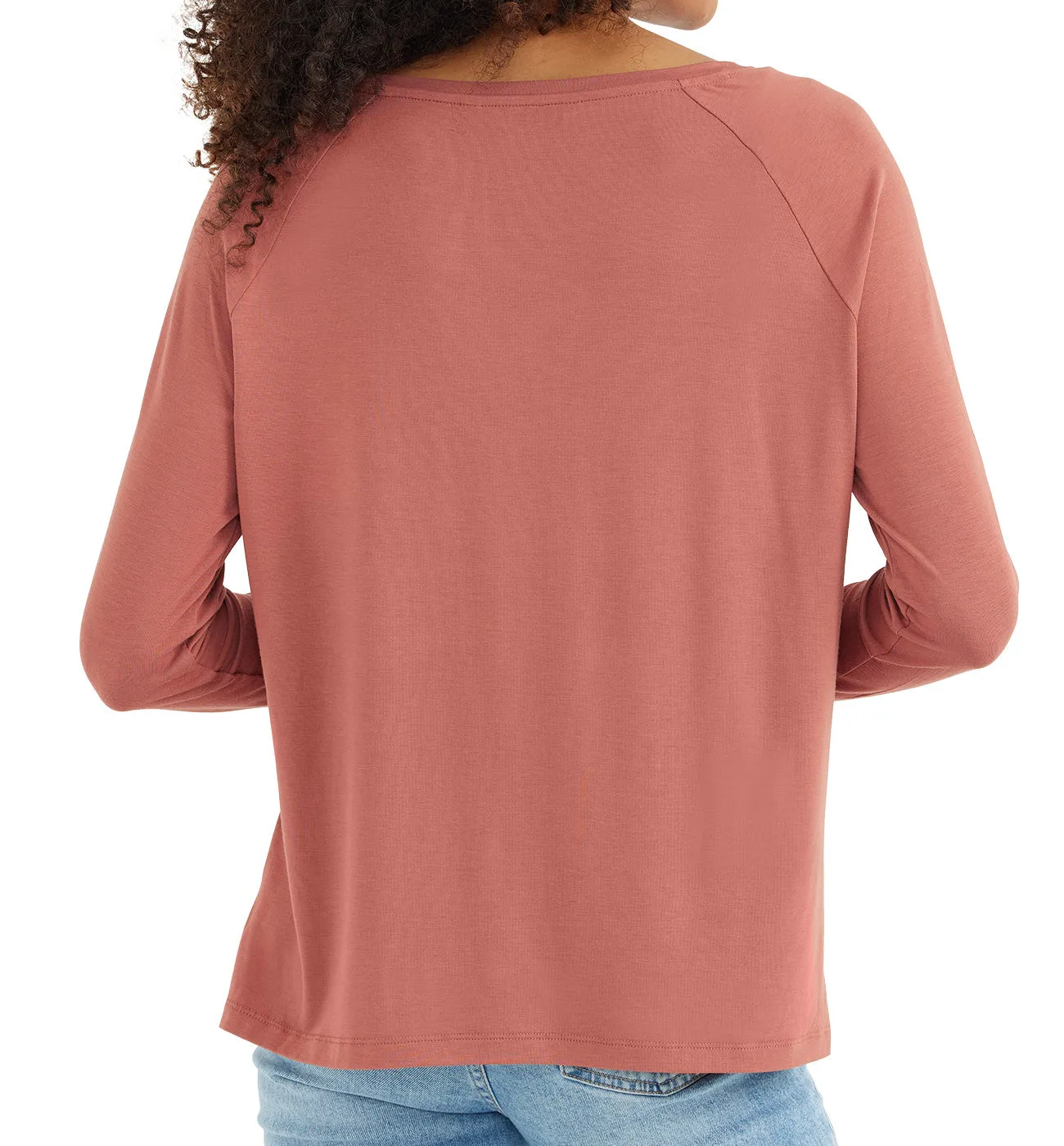 Women's Bamboo Everyday Flex Long Sleeve - Rosewood